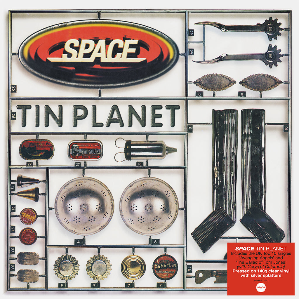 SPACE - Tin Planet (2022 Reissue) - LP - Clear With Silver Splatter Vinyl