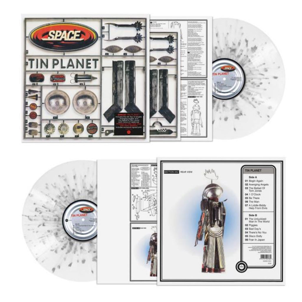 SPACE - Tin Planet (2022 Reissue) - LP - Clear With Silver Splatter Vinyl