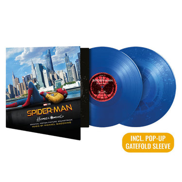 MICHAEL GIACCHINO - Spider-Man: Homecoming - Original Soundtrack (Pop-Up Edition w/ Movie Poster Insert) - 2LP - Gatefold 180g Blue Vinyl