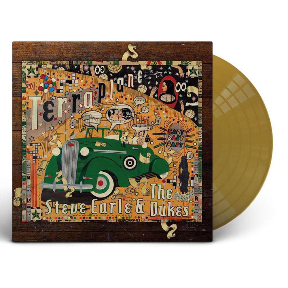 STEVE EARLE AND THE DUKES - Terraplane - LP - Transparent Gold Vinyl
