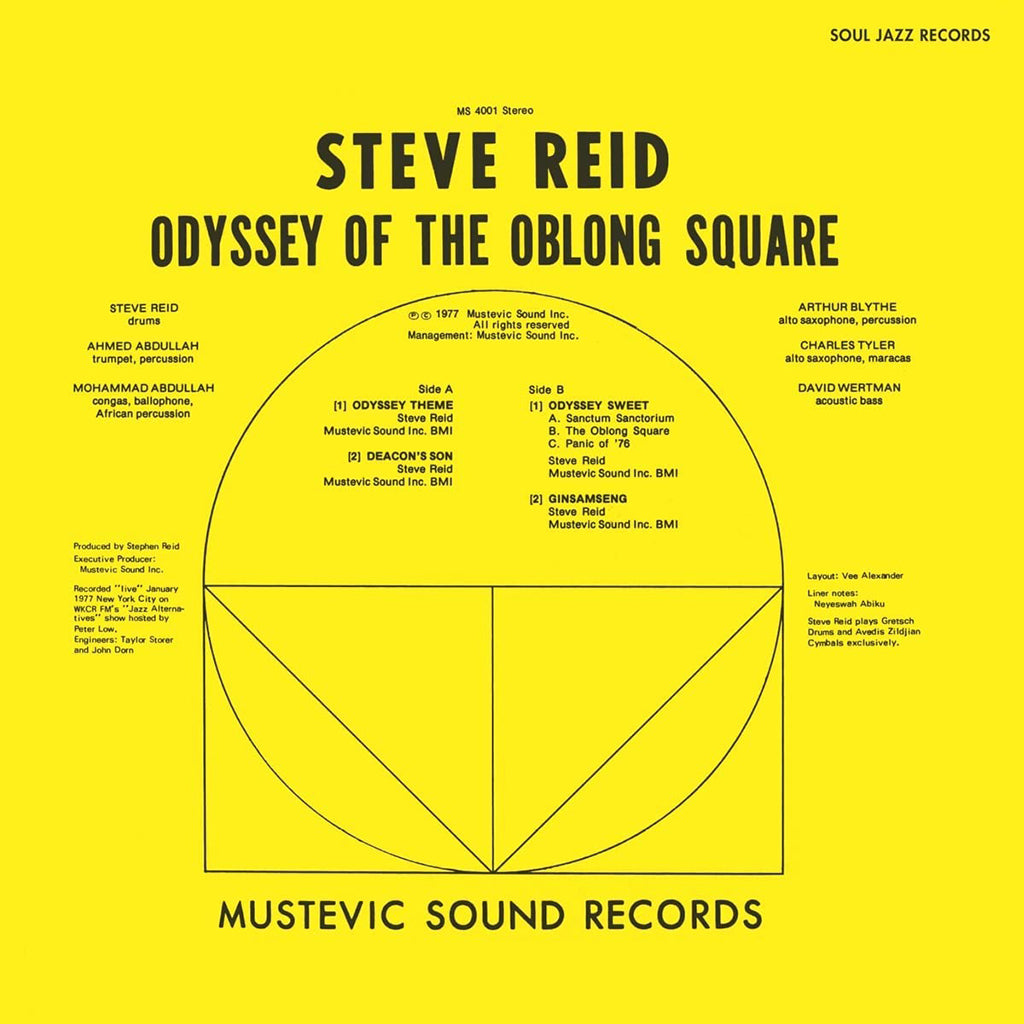 STEVE REID - Odyssey Of The Oblong Square (2022 Reissue) - LP - Gold Vinyl