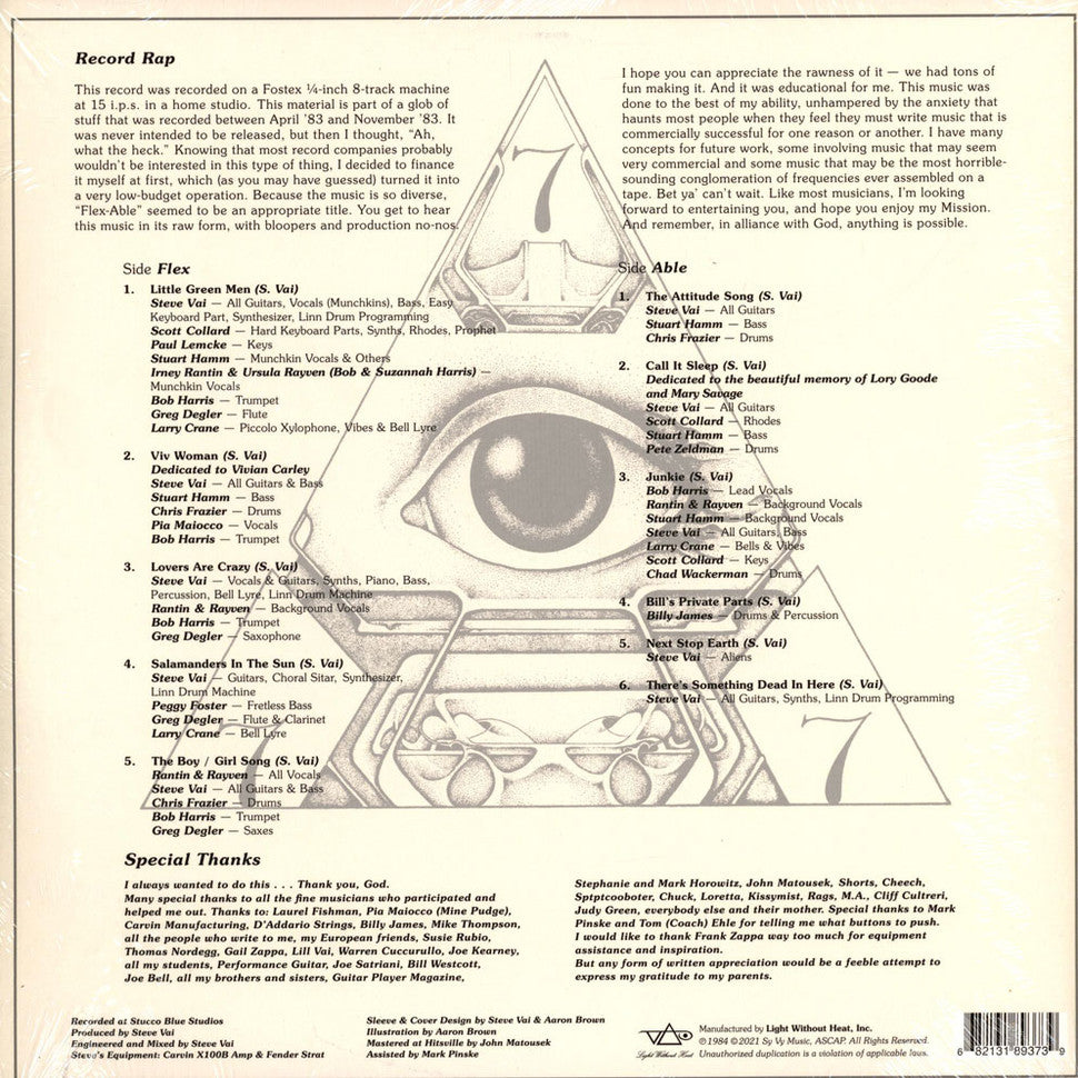 STEVE VAI - Flex-Able: 36th Anniversary - LP - Glow In The Dark Vinyl
