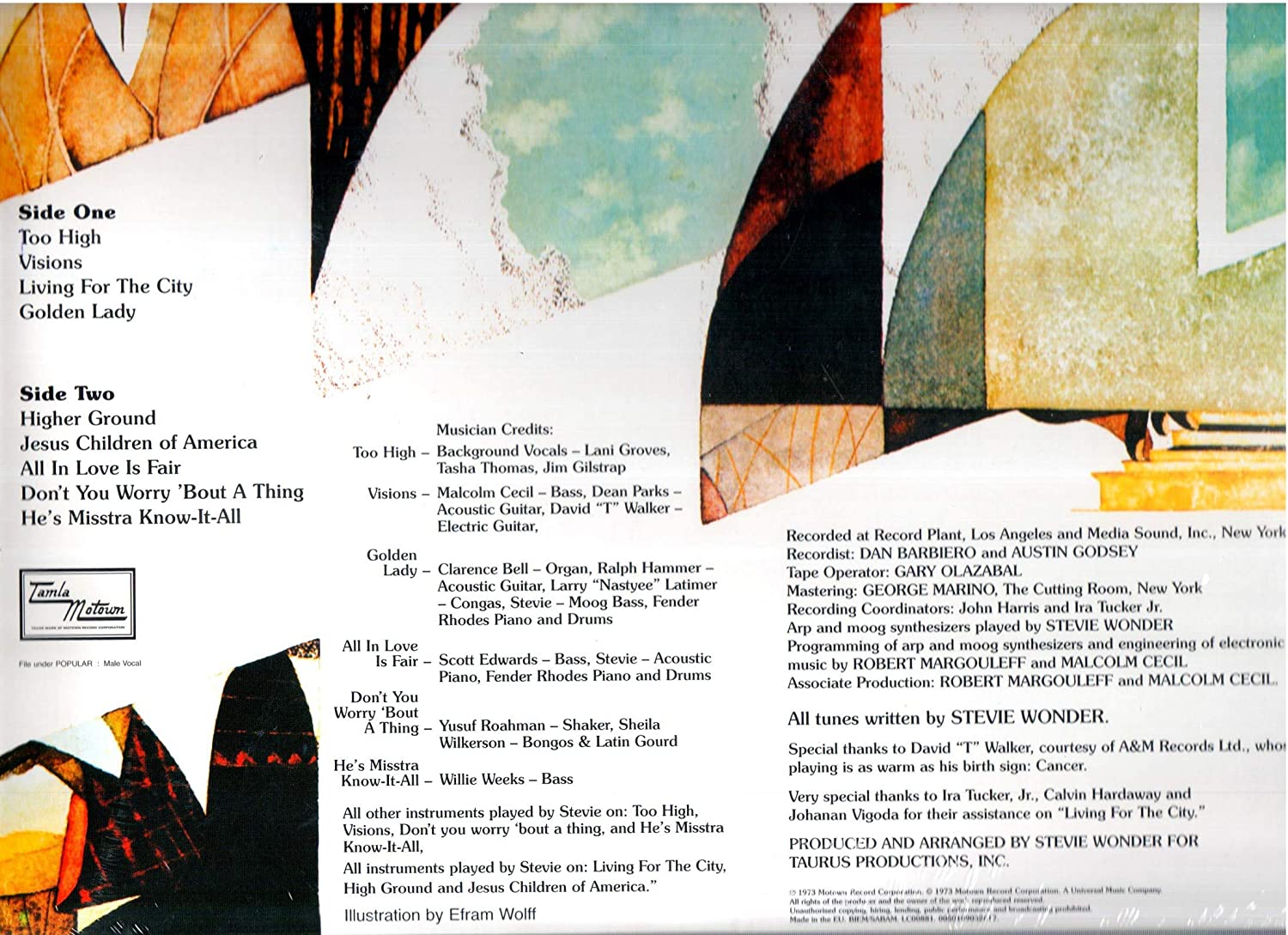 STEVIE WONDER - Innervisions - LP - Gatefold 180g Vinyl