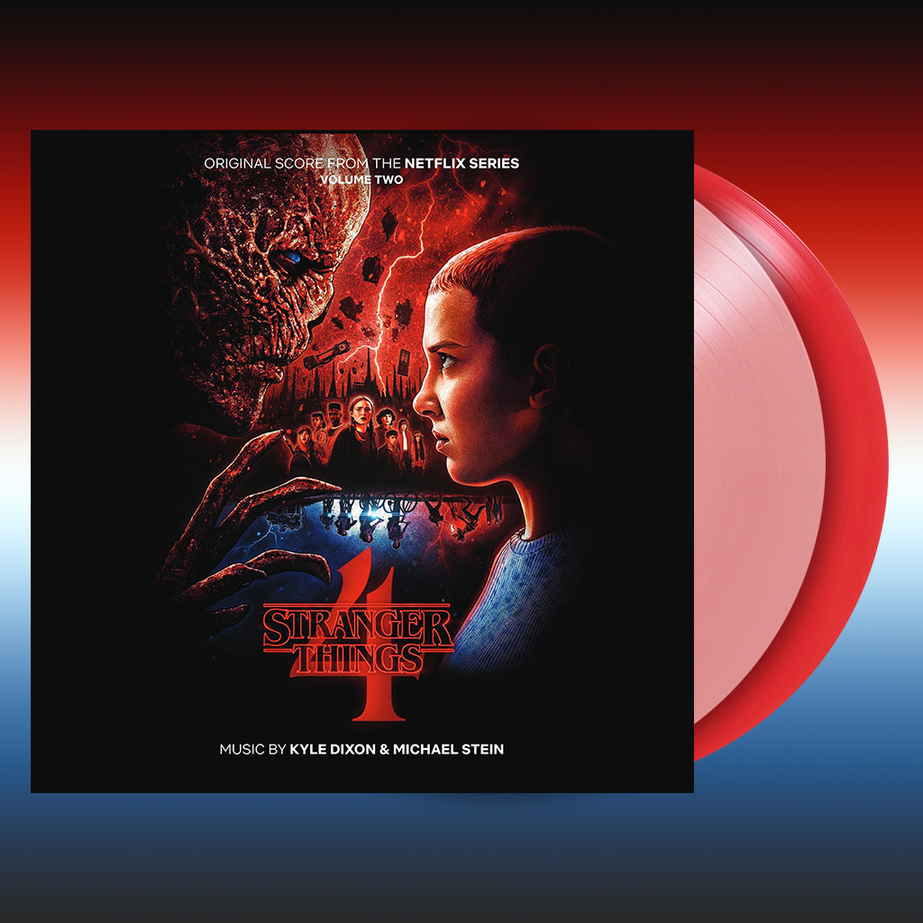 KYLE DIXON & MICHAEL STEIN - Stranger Things 4: Vol. 2 (Original Score From The Netflix Series) - 2LP - Gatefold Clear / Red Vinyl