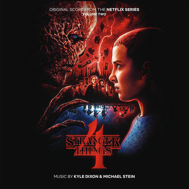 KYLE DIXON & MICHAEL STEIN - Stranger Things 4: Vol. 2 (Original Score From The Netflix Series) - 2LP - Gatefold Clear / Red Vinyl