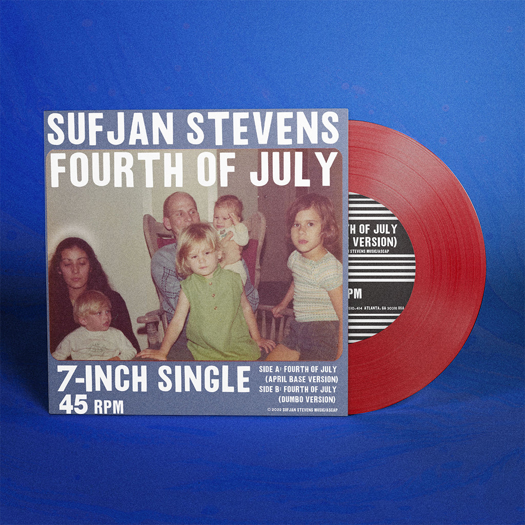 SUFJAN STEVENS - Fourth of July - 7" - Opaque Red Vinyl