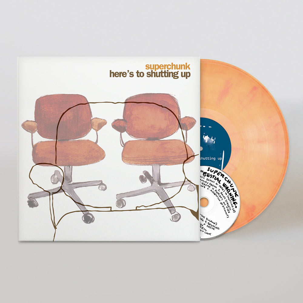 SUPERCHUNK - Here’s to Shutting Up (20th Anniv. Ed.) - LP + Bonus CD - Orange Swirl Vinyl