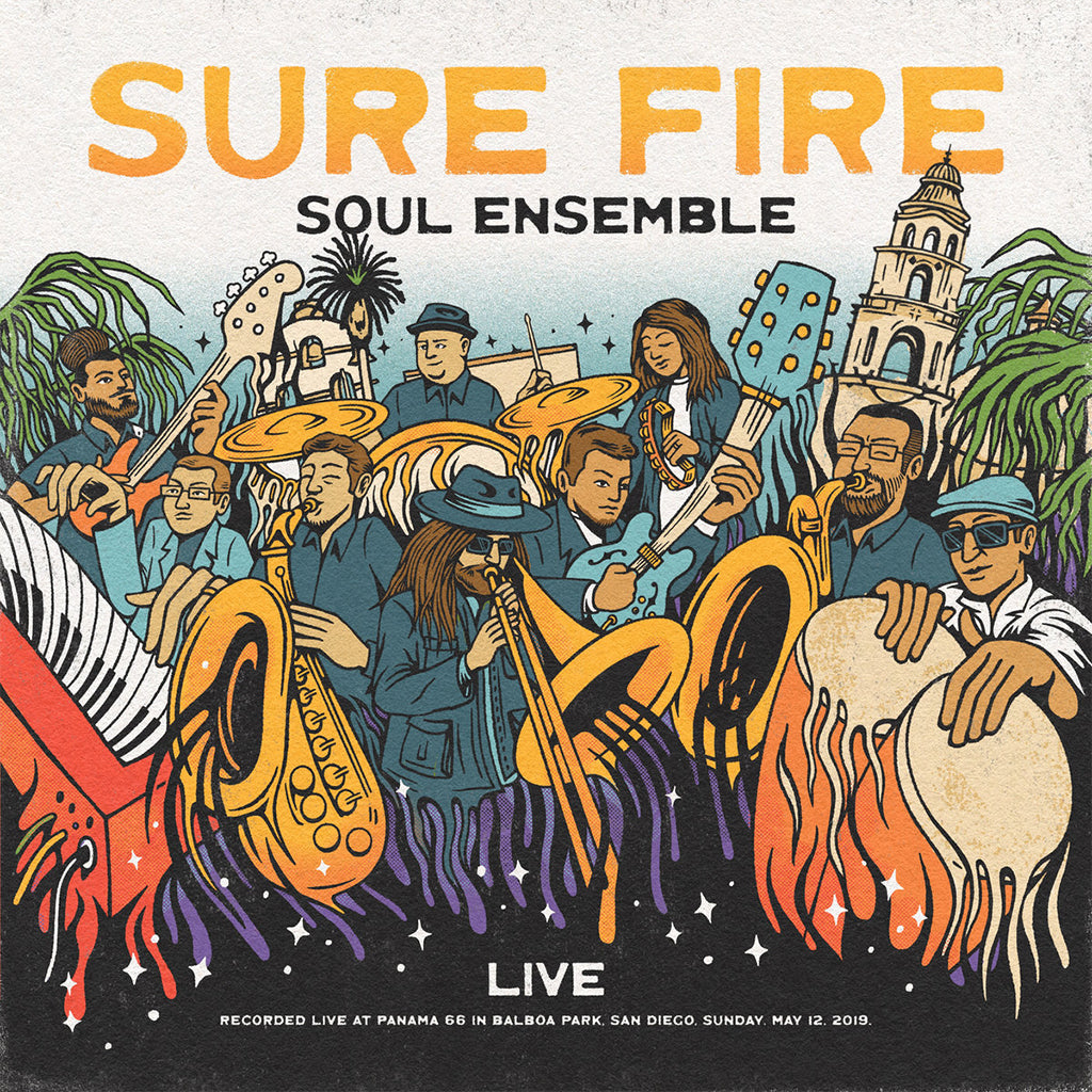 THE SURE FIRE SOUL ENSEMBLE - Live at Panama 66 - LP - Clear w/ Orange Swirl Vinyl [APR 28]