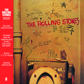 THE ROLLING STONES - Beggars Banquet - LP - Grey, Glue, Black & White Swirl Vinyl [RSD23]