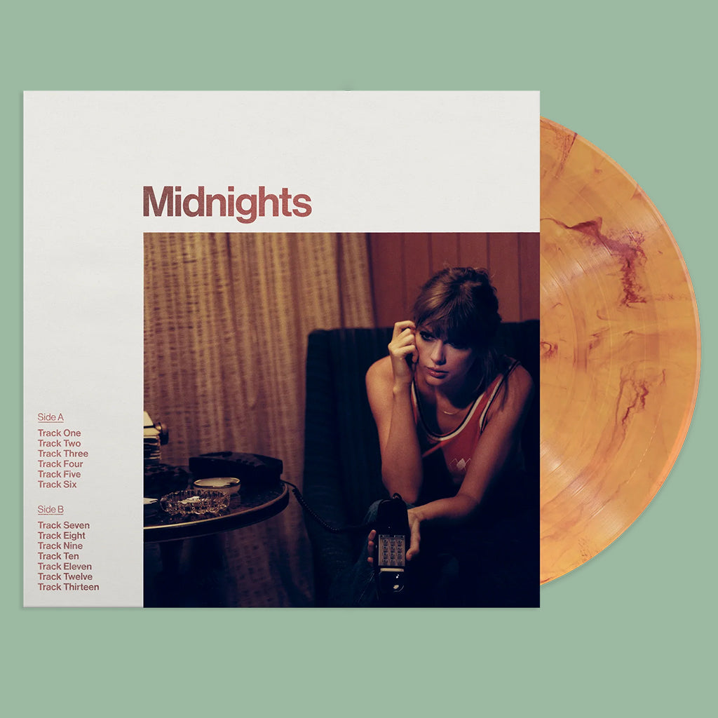 TAYLOR SWIFT - Midnights : Blood Moon Edition - LP - Gatefold Blood Moon Orange Marbled Vinyl