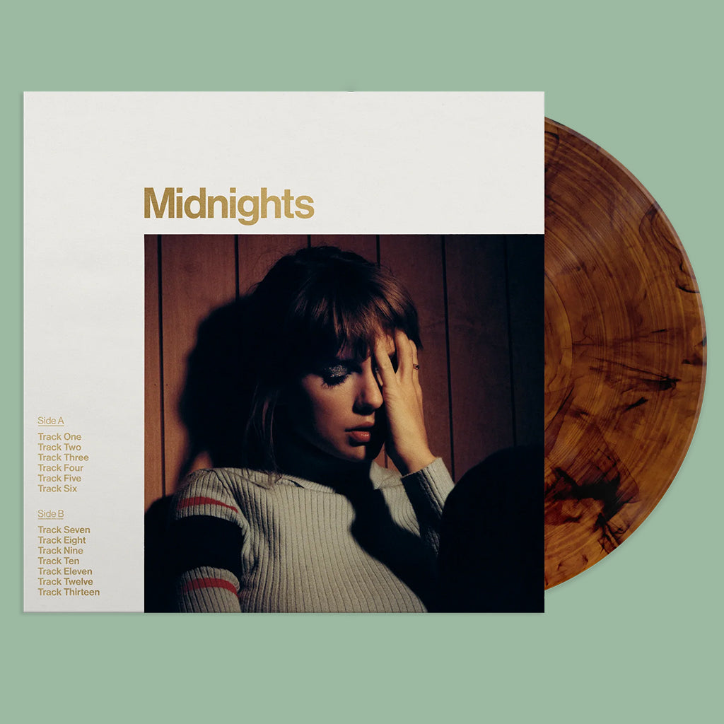 TAYLOR SWIFT - Midnights : Mahogany Edition - LP - Gatefold Mahogany Brown Marbled Vinyl
