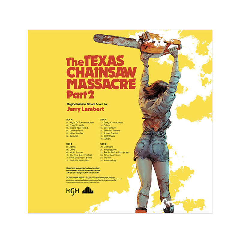 JERRY LAMBERT - The Texas Chainsaw Massacre Part 2 - 2LP - 180g Chainsaw Blade & Blood Vinyl
