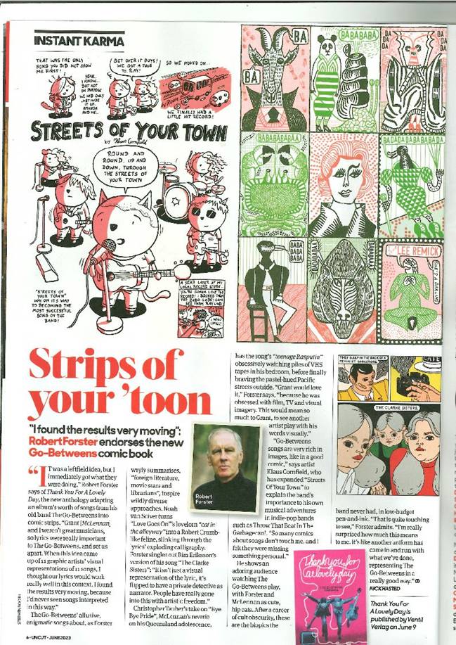 THANK YOU FOR A LOVELY DAY - 11 The Go-betweens Song Comics (Edited By Gunther Buskies & Jonas Engelmann) - Hardcover Book [JUN 9]