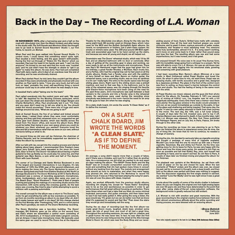 THE DOORS - L.A. Woman Sessions - 4LP Set - Vinyl [RSD 2022]