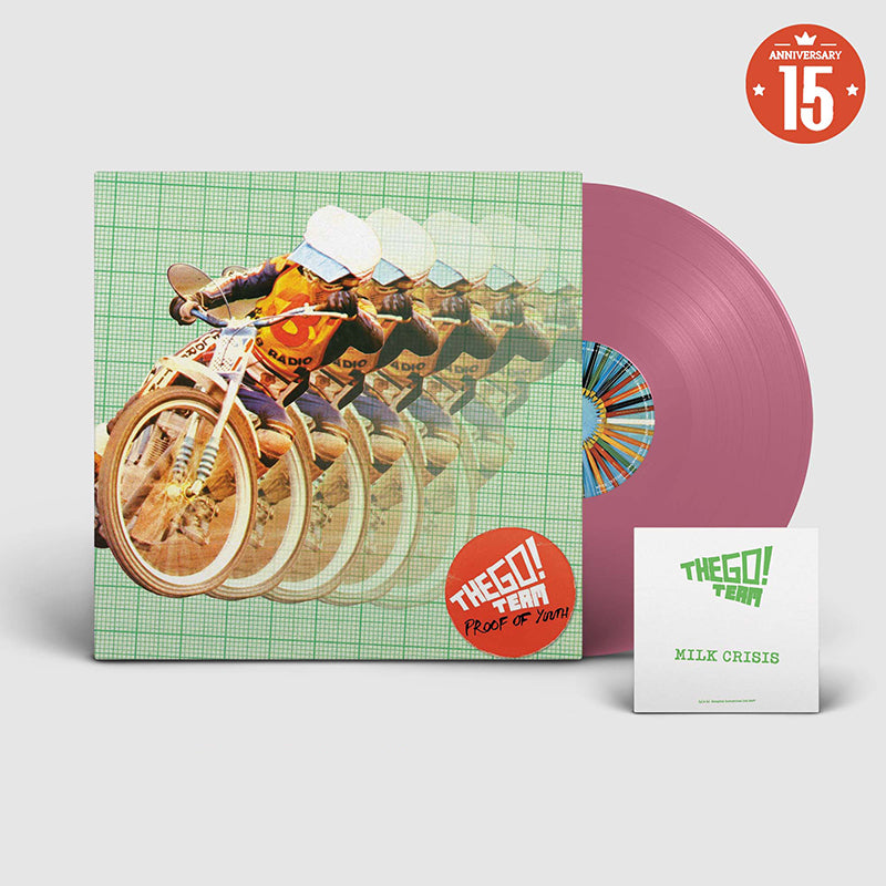 THE GO! TEAM - Proof Of Youth (Exclusive Sleeve + Bonus Flexi Disc) - LP - Bubblegum Vinyl [RSD 2022 - DROP 2]