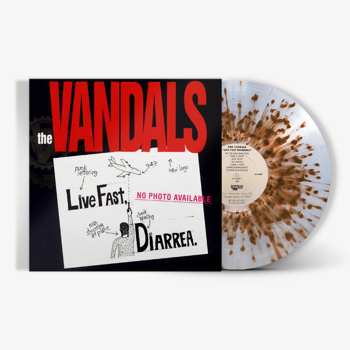 THE VANDALS - Live Fast Diarrhea (25th Anniversary Edition) - LP - Limited Explosive Brown Splatter