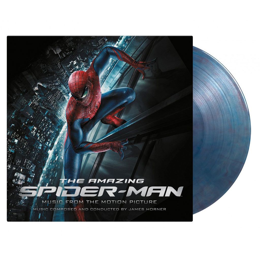 JAMES HORNER - The Amazing Spider-Man (OST) - 2LP + Poster - 180g Translucent Blue/Red Marbled Vinyl