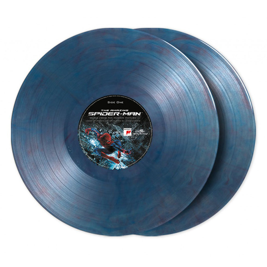 JAMES HORNER - The Amazing Spider-Man (OST) - 2LP + Poster - 180g Translucent Blue/Red Marbled Vinyl