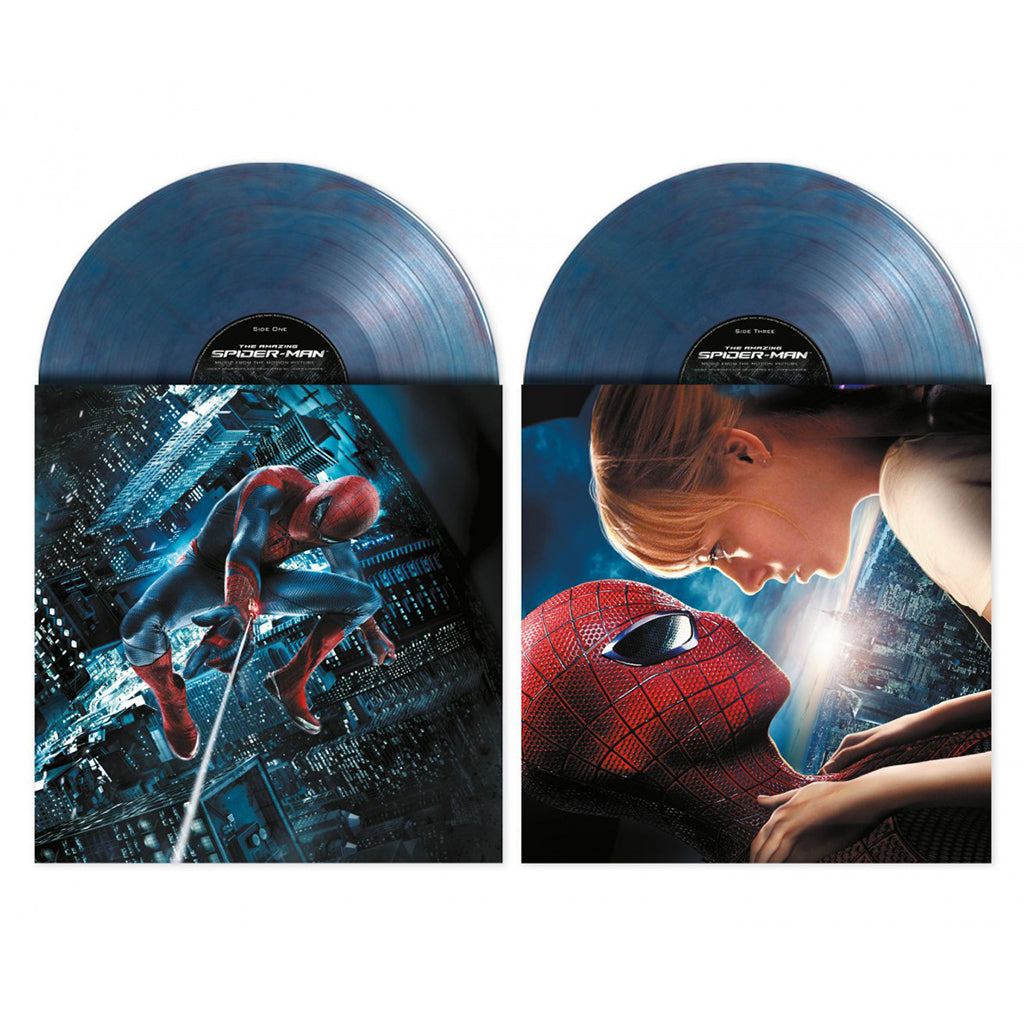 JAMES HORNER - The Amazing Spider-Man (OST) - 2LP + Poster - 180g Translucent Blue/Red Marbled Vinyl