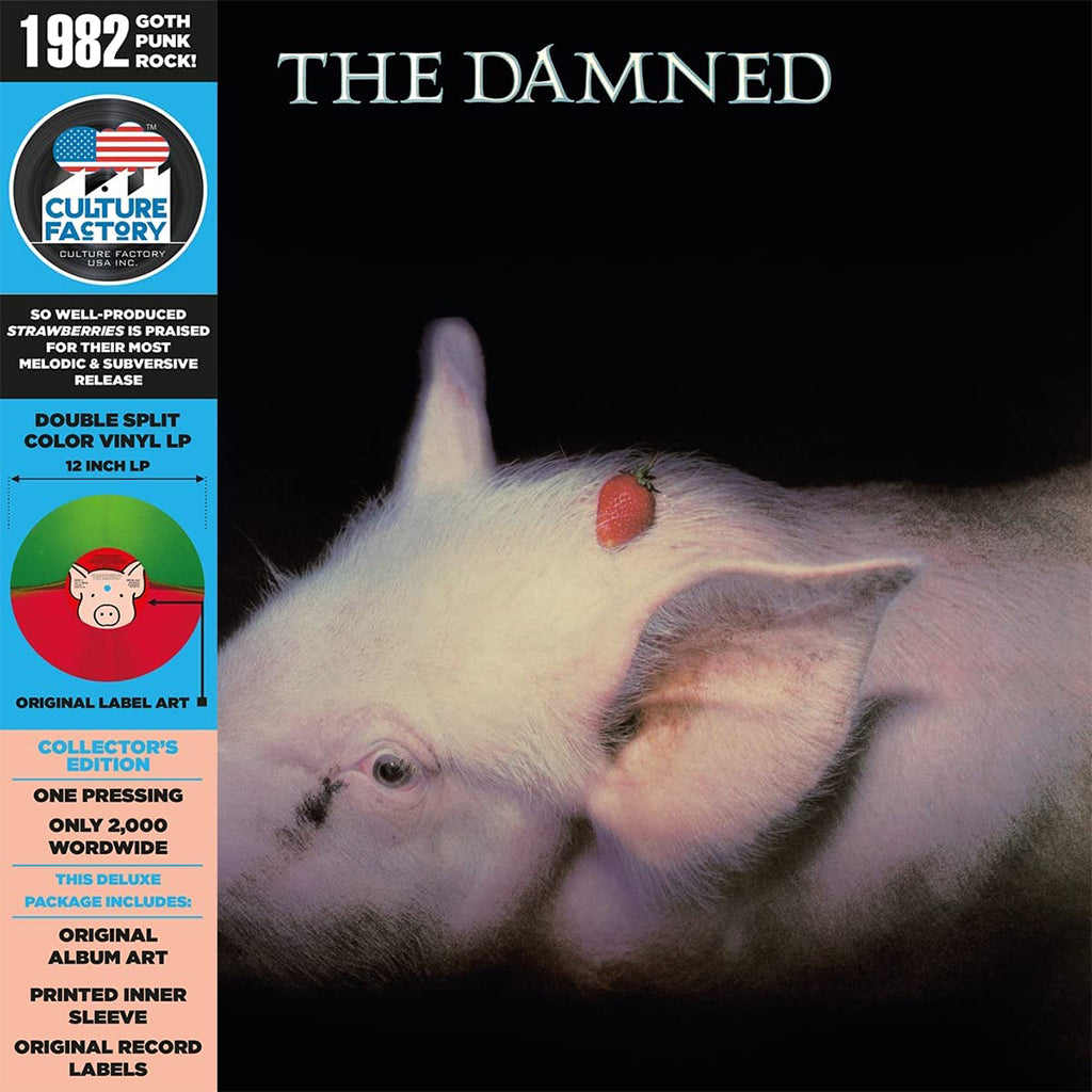 THE DAMNED - Strawberries (2023 Reissue) - LP - Split Red & Green Vinyl