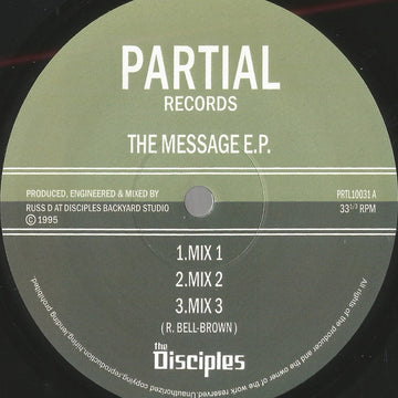 THE DISCIPLES - The Message E.P. - 10" - Vinyl