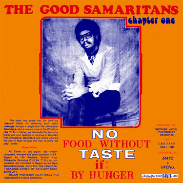 THE GOOD SAMARITANS - No Food Without Taste If By Hunger (Remastered) - LP - Orange Vinyl [MAR 3]