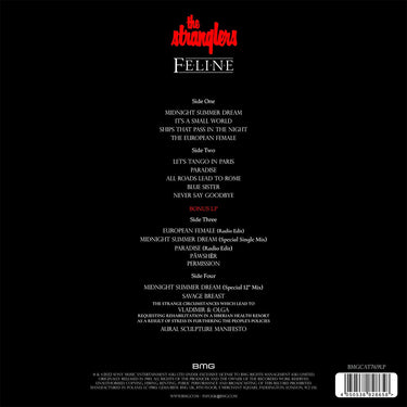 THE STRANGLERS - Feline (40th Anniversary Deluxe Edition) - 2LP - Red & Translucent Marbled Vinyl