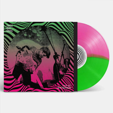 THEE OH SEES - Live At Levitation - LP - Neon Pink & Green Half And Half Colour Vinyl