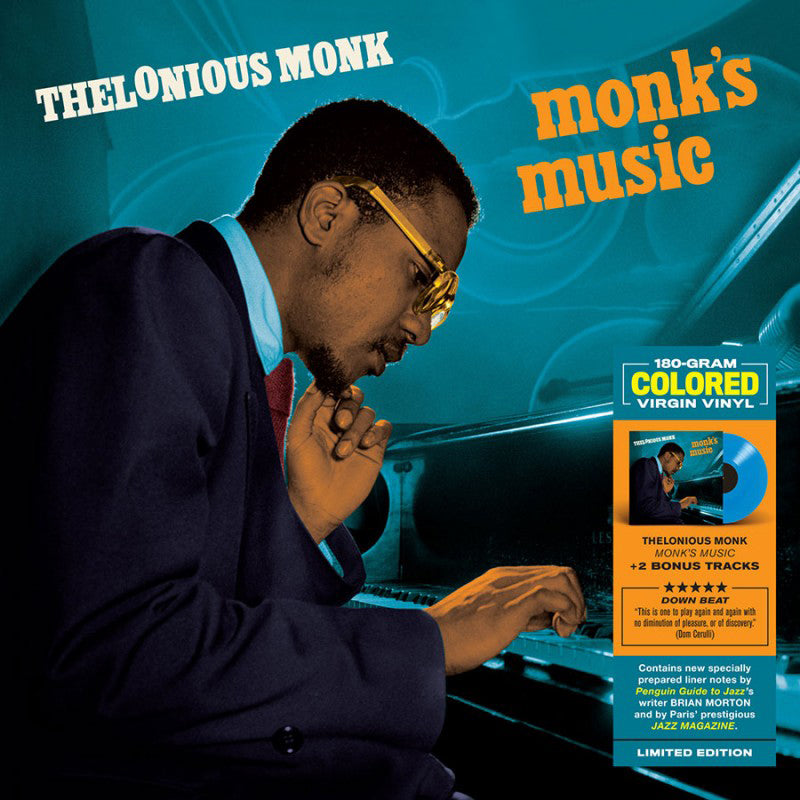 THELONIOUS MONK - Monk's Music (Alternate Sleeve + 2 Bonus Tracks) - LP - 180g Blue Vinyl
