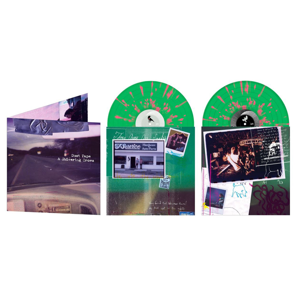 THESE ARMS ARE SNAKES - Duct Tape and Shivering Crows - 2LP - Translucent Green w/ Opaque Pink Splatter Vinyl