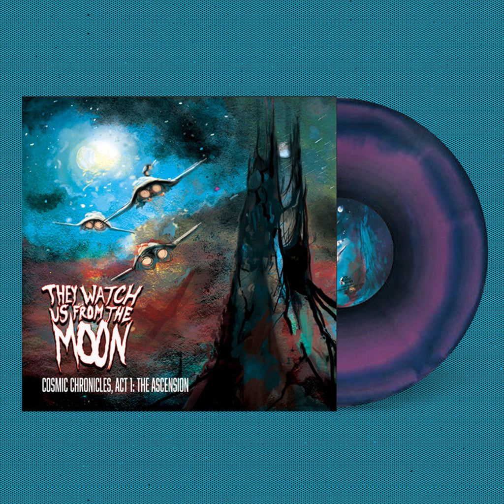 THEY WATCH US FROM THE MOON - Cosmic Chronicles, Act 1: The Ascension - LP - Blue / Purple Cosmic Swirl Vinyl [MAY 12]