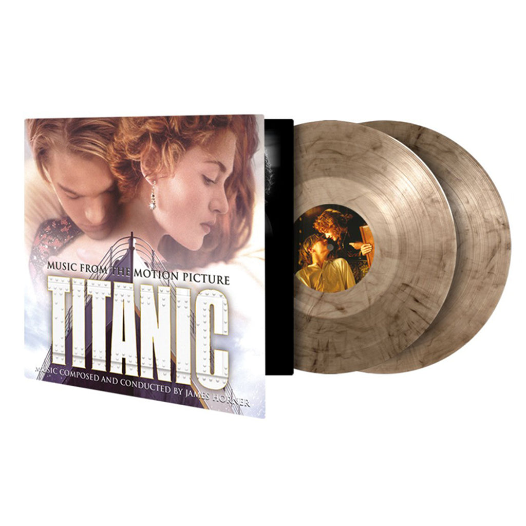 JAMES HORNER - Titanic - Original Soundtrack (2022 Reissue w/ Poster & Replica Print) - 2LP - Deluxe Gatefold 180g Smoke Coloured Vinyl