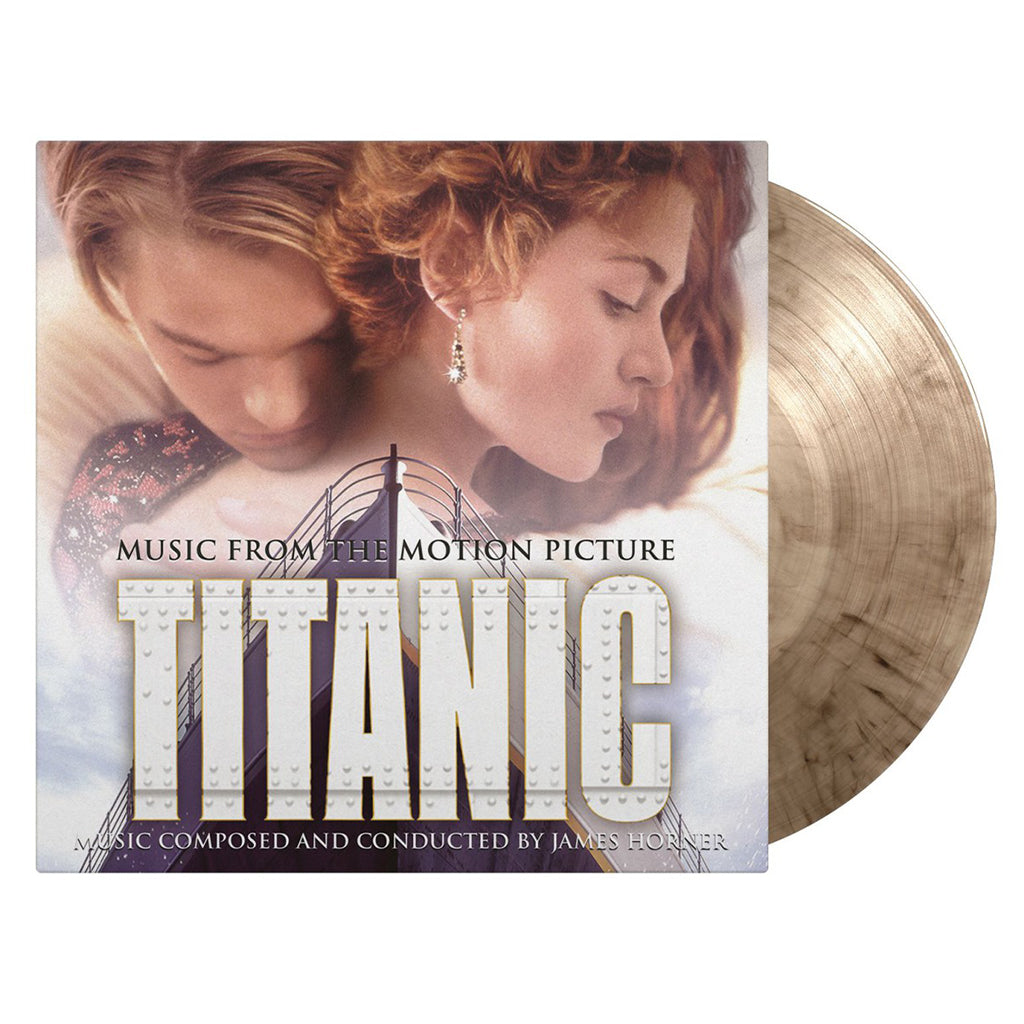 JAMES HORNER - Titanic - Original Soundtrack (2022 Reissue w/ Poster & Replica Print) - 2LP - Deluxe Gatefold 180g Smoke Coloured Vinyl