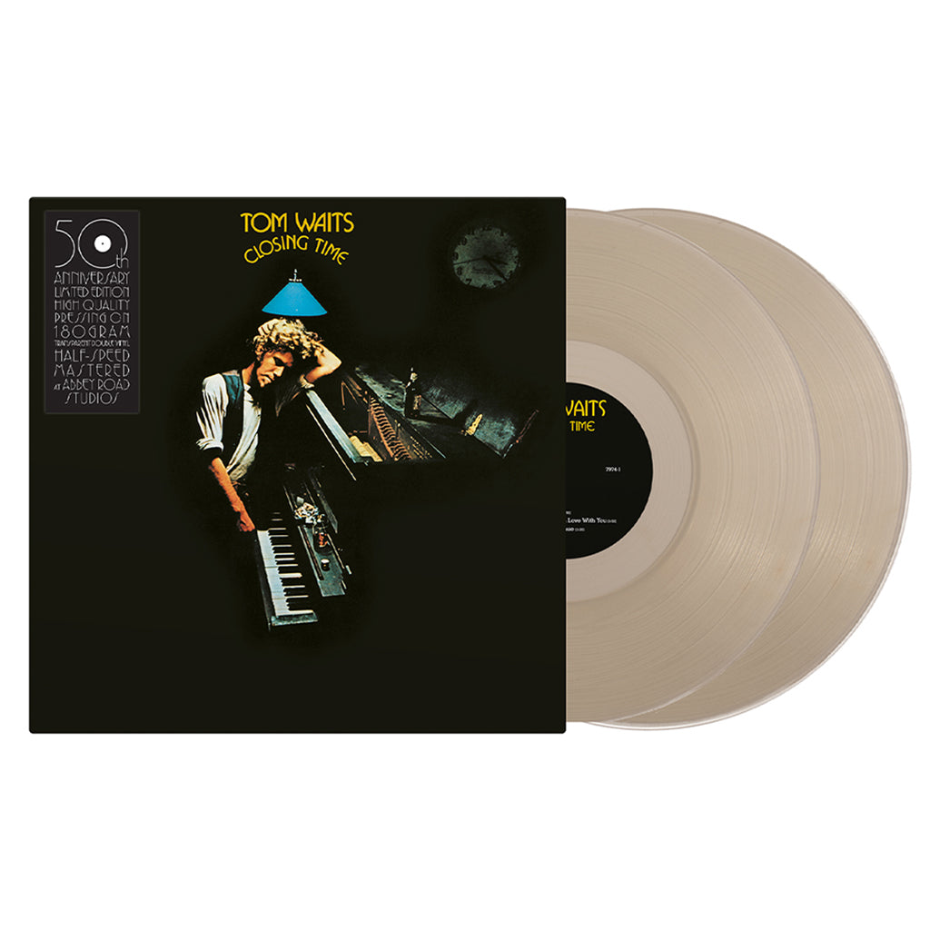 TOM WAITS - Closing Time (50th Anniversary Half-Speed Mastered Edition) - 2LP - Deluxe Gatefold 180g Clear Vinyl