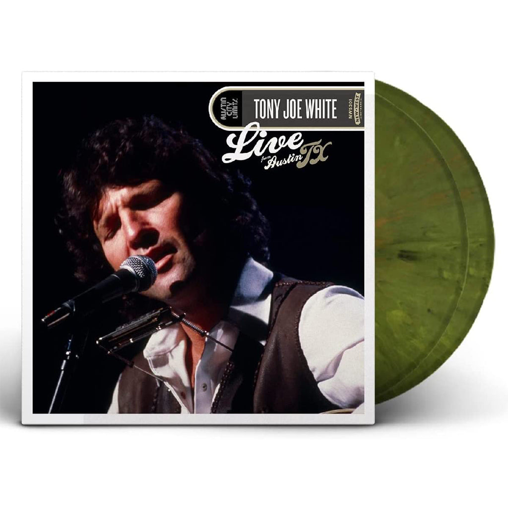 TONY JOE WHITE - Live From Austin, TX - 2LP (w/ Etching) - Swamp Coloured Vinyl