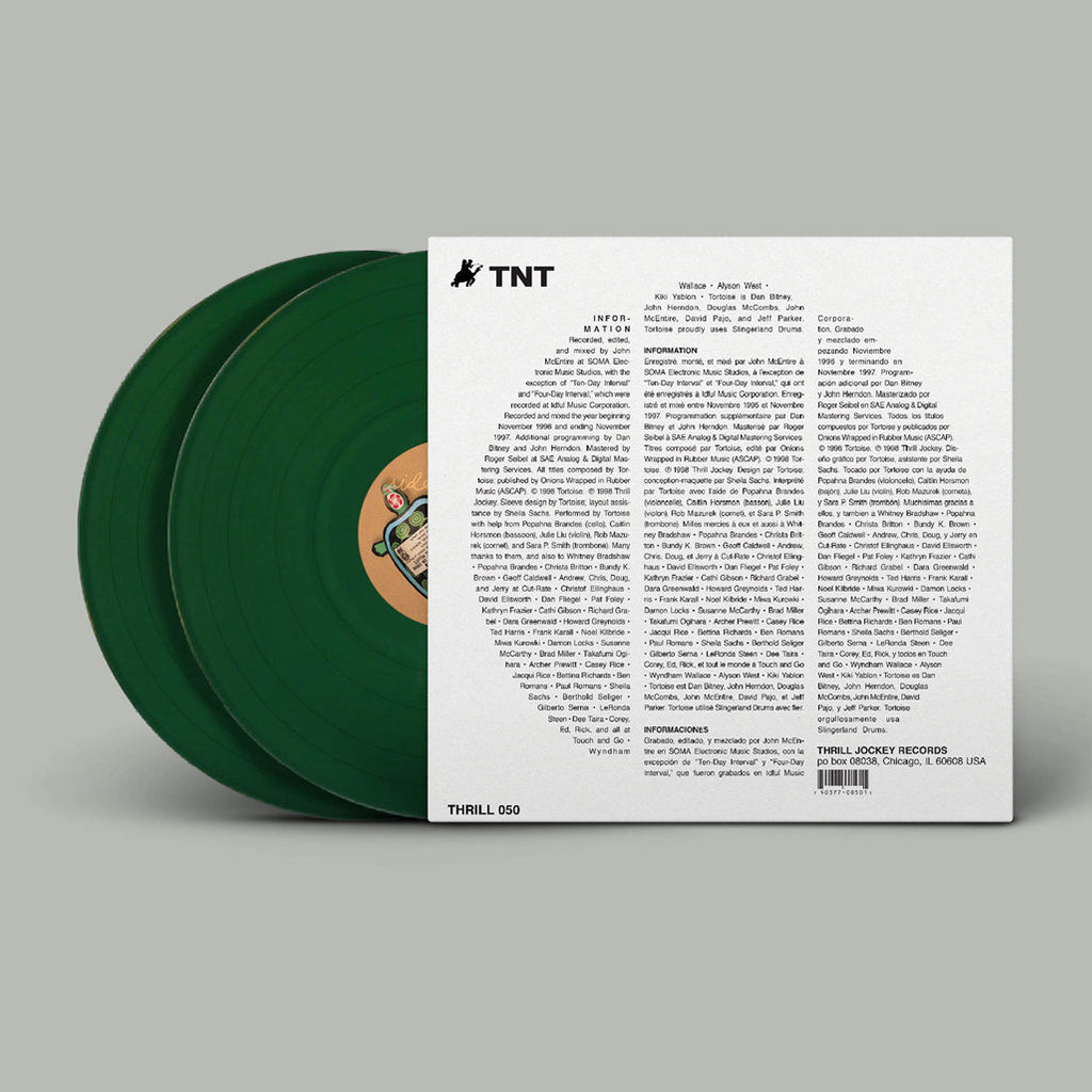 TORTOISE - TNT (2022 Deluxe Repress) - 2LP - Gatefold Jalapeno Green Vinyl