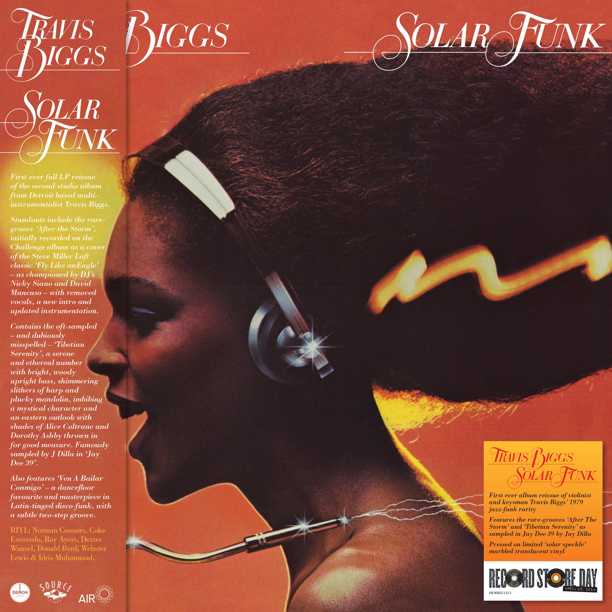 TRAVIS BIGGS - Solar Funk - 1 LP - Solar Speckle Marble Translucent Vinyl  [RSD 2024]