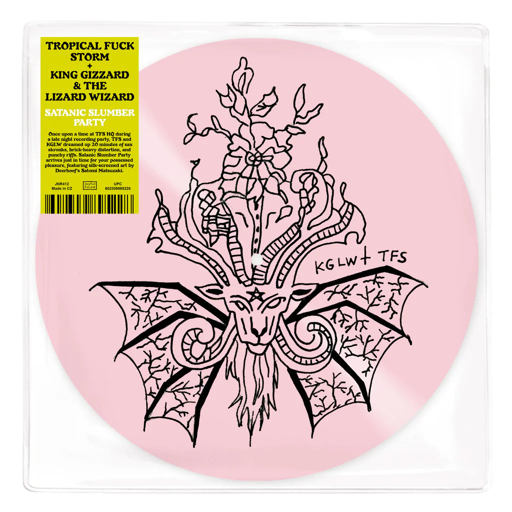 TROPICAL FUCK STORM & KING GIZZARD & THE LIZARD WIZARD - Satanic Slumber Party - 12" - Silkscreened Pink Vinyl