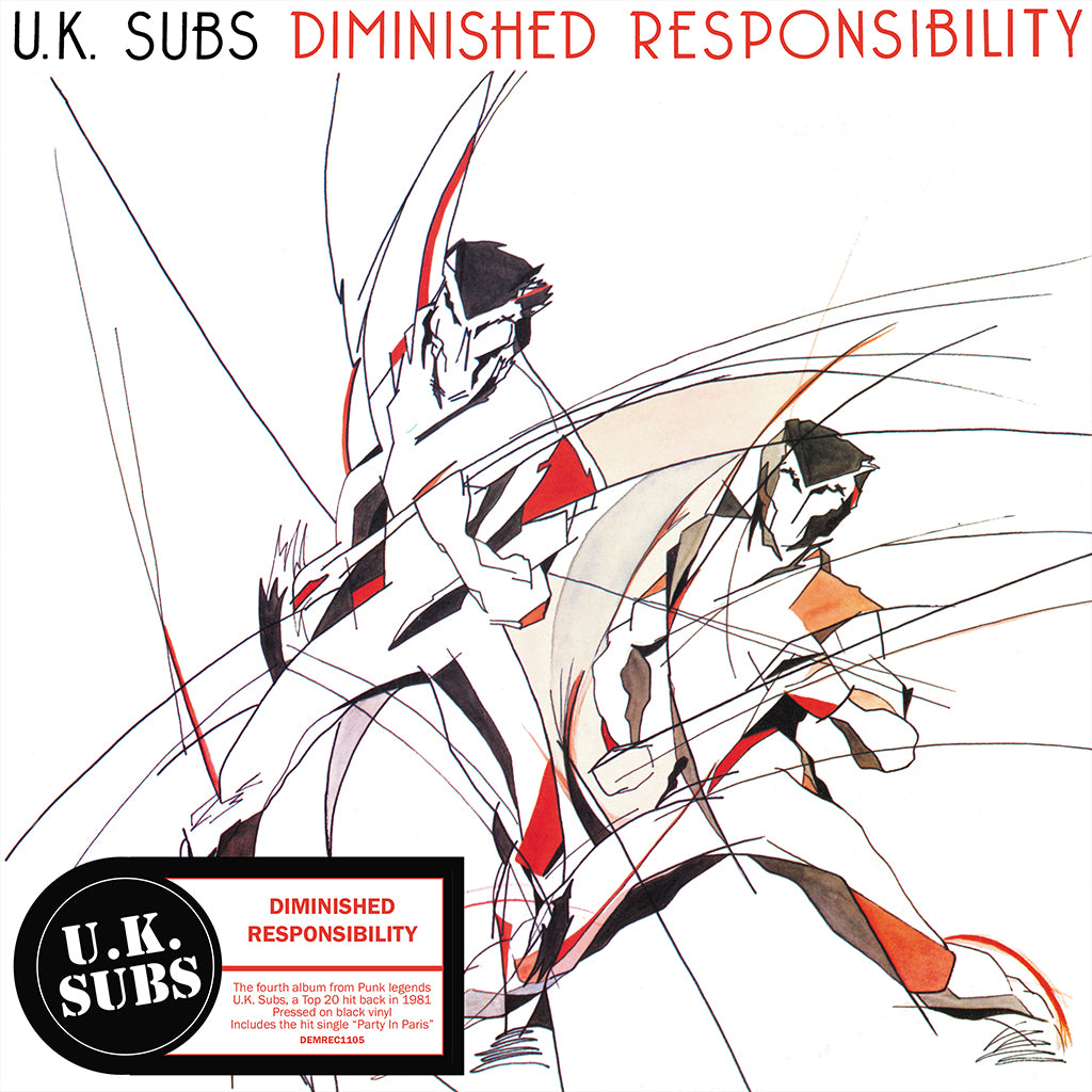 UK SUBS - Diminished Responsibility (2023 Reissue) - LP - Vinyl