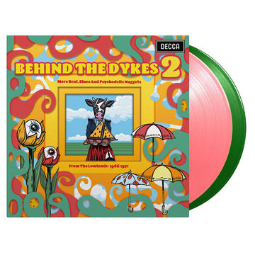 VARIOUS - Behind The Dykes 2 : More Beats, Blues & Psychedelic Nuggets From The Lowlands 1966-1971 - 2LP - 180g Pink / Green Vinyl [RSD2021-JUL 17]