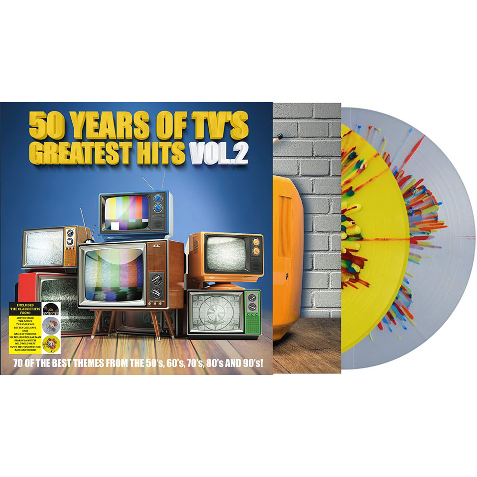 VARIOUS - 50 Years of TV's Greatest Hits Vol. 2 - 2LP - Colour Vinyl [RSD23]