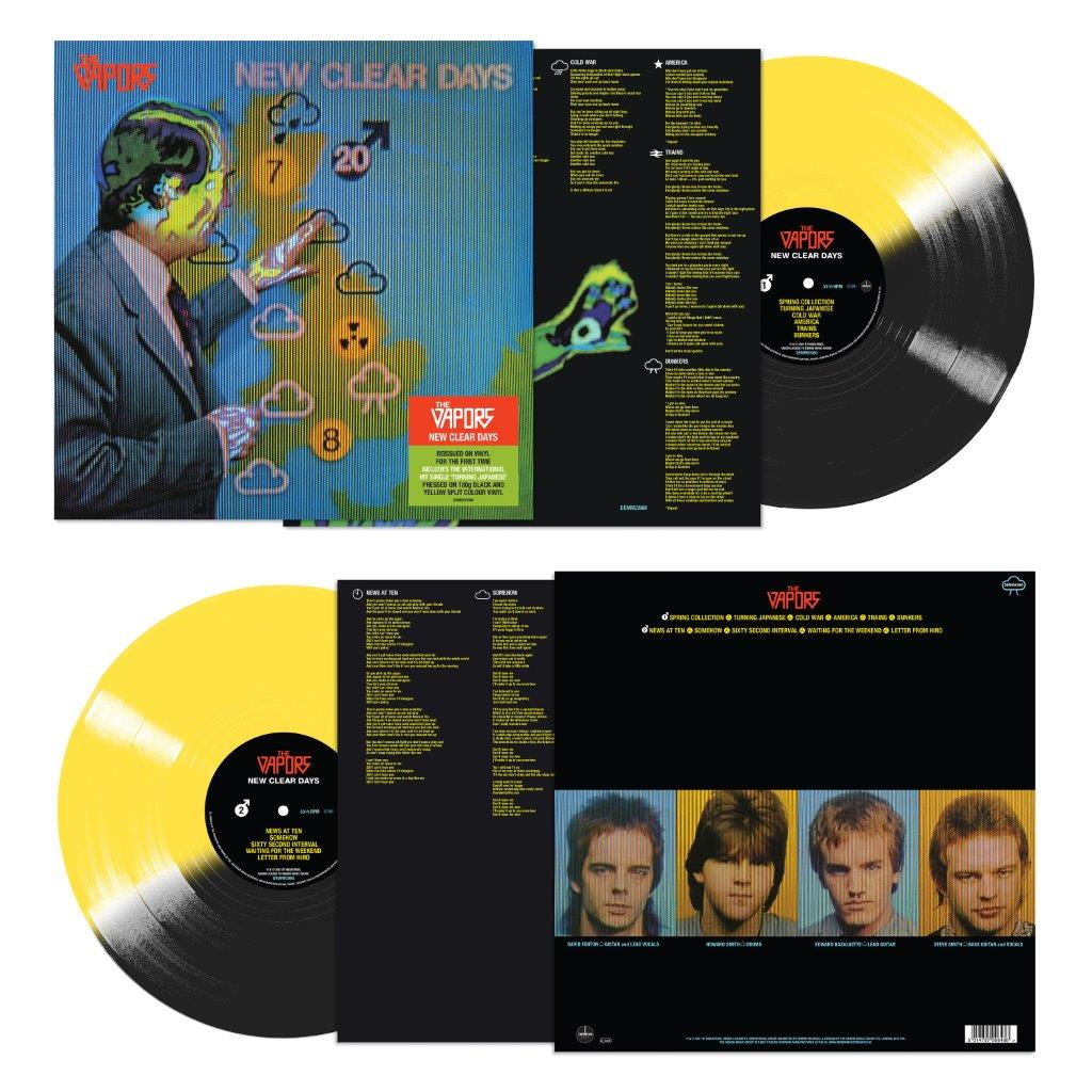 THE VAPORS - New Clear Days (2021 Reissue)  - LP - 180g Yellow / Black Split Vinyl