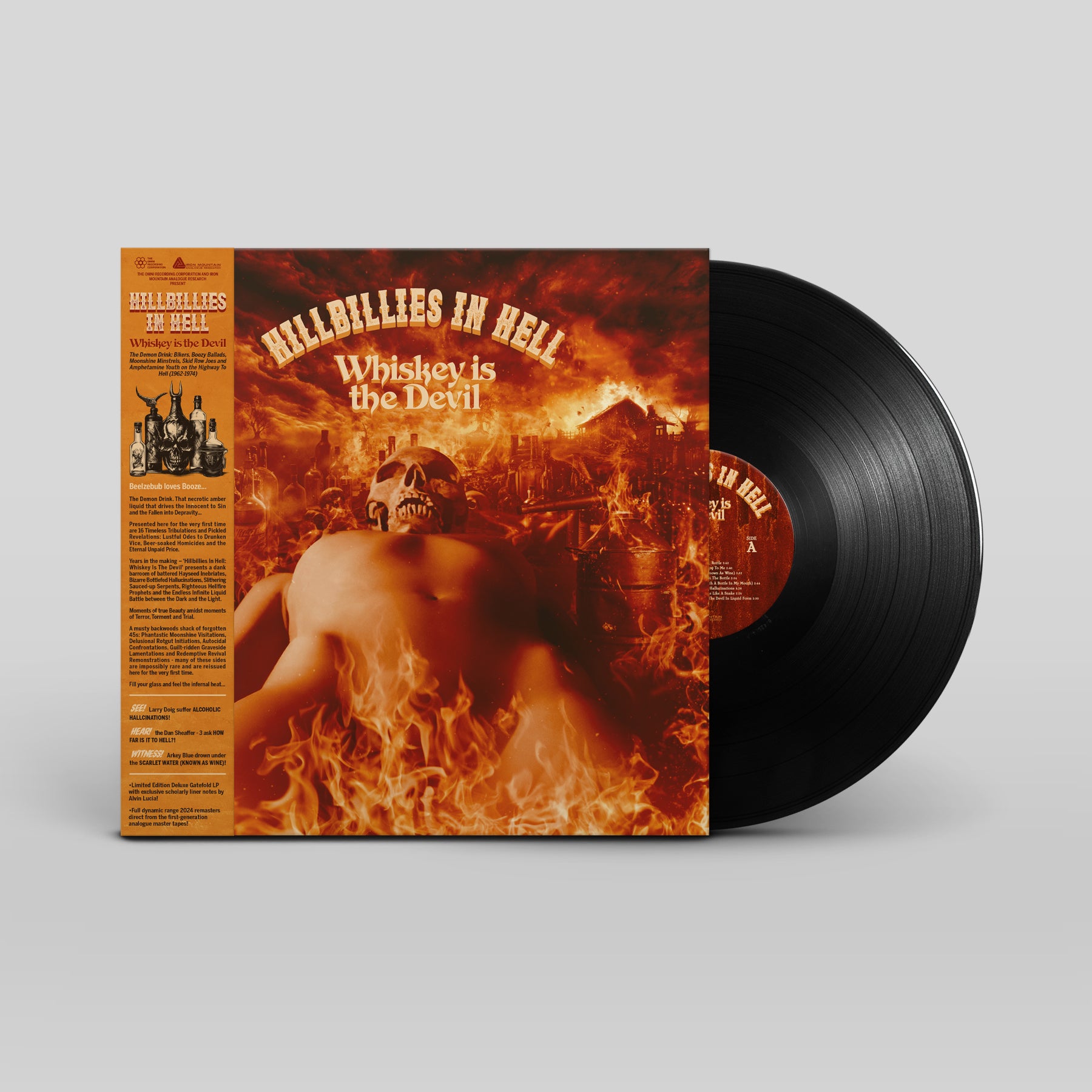 VARIOUS ARTSITS - Hillbillies In Hell: Whiskey Is The Devil - 1 LP - Coloured Vinyl  [RSD 2024]