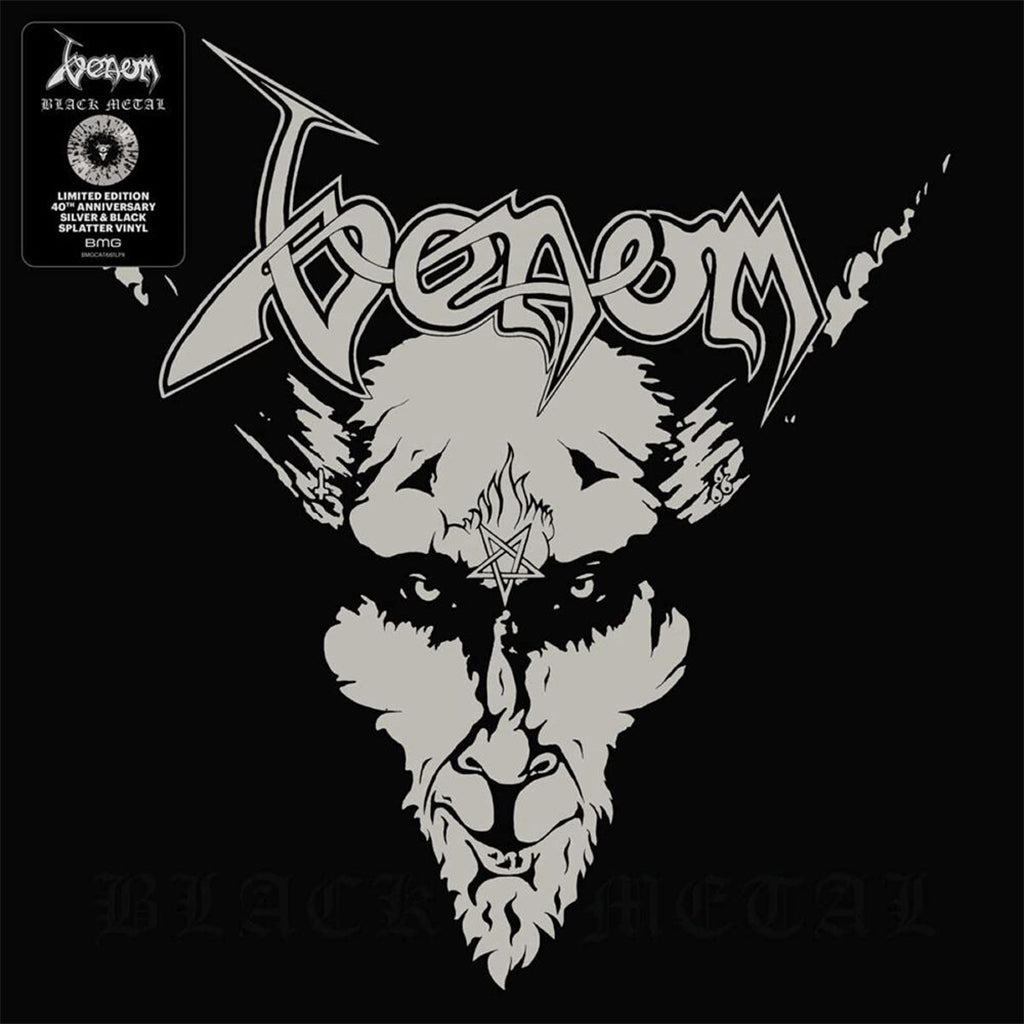 VENOM - Black Metal - LP - Silver & Black Swirl Vinyl