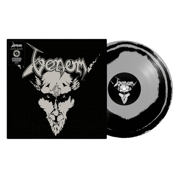 VENOM - Black Metal - LP - Silver & Black Swirl Vinyl