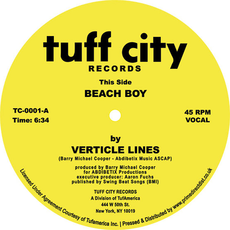 VERTICLE LINES - Beach Boy / Beach Boy (Instrumental) - 12" - Vinyl [RSD 2022]