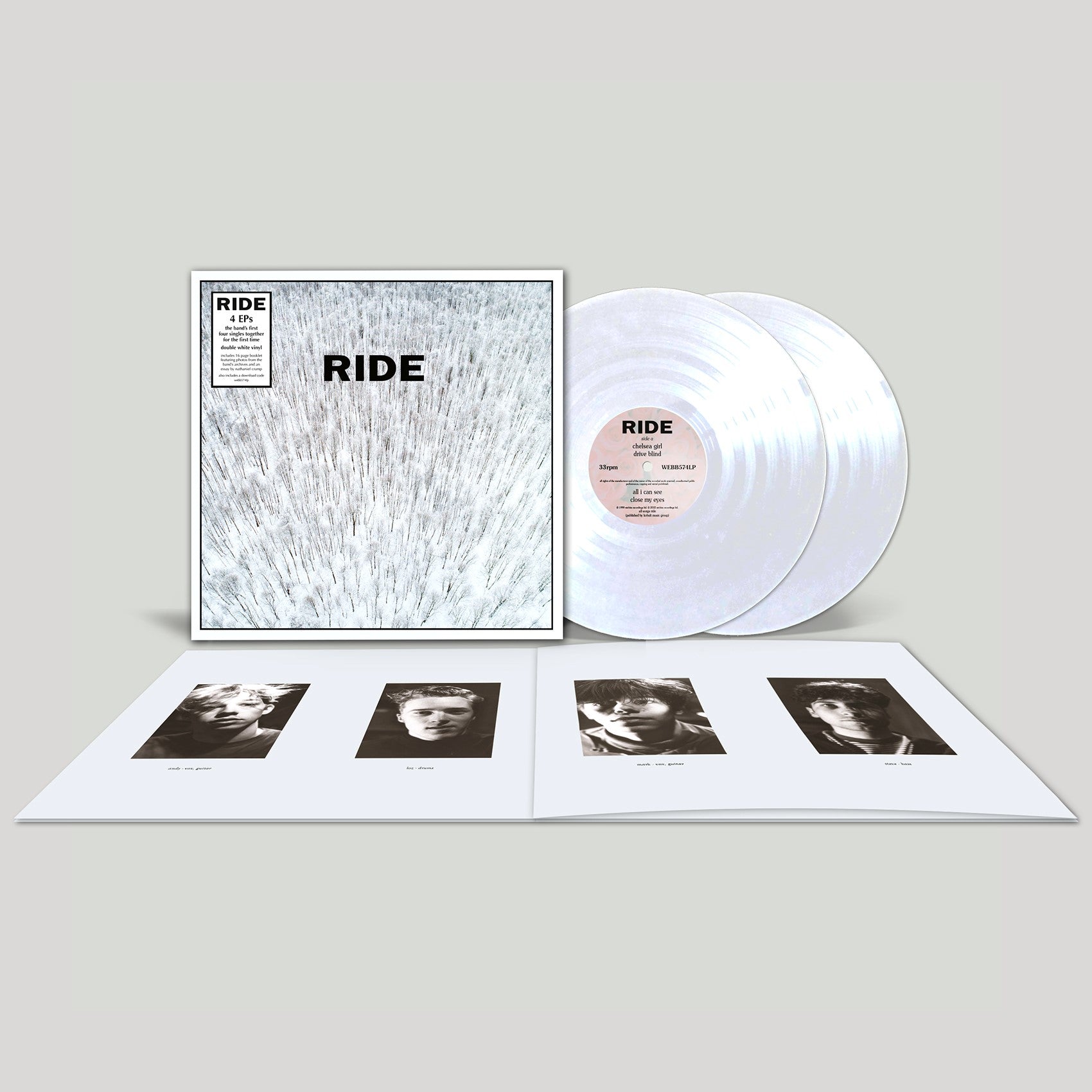 RIDE - 4EPS - 2LP - White Vinyl