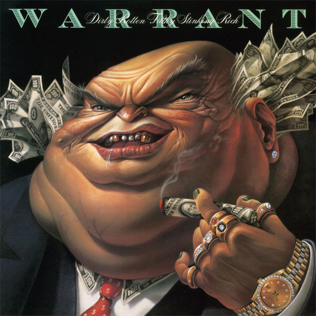 WARRANT - Dirty Rotten Filthy Stinking Rich (2023 Reissue) - LP - 180g Translucent Green Vinyl