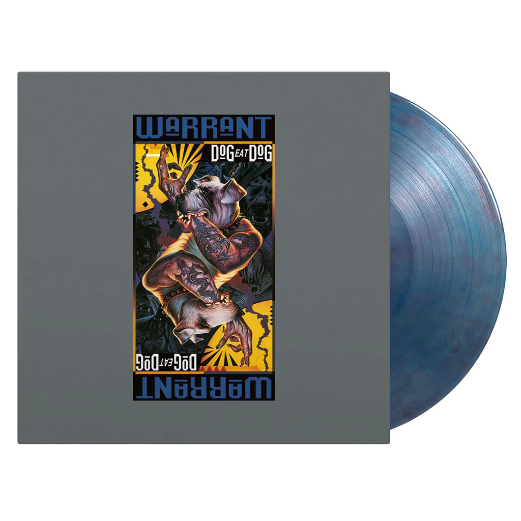 WARRANT - Dog Eat Dog (2023 Reissue) - LP - 180g Translucent Blue & Red Marbled Vinyl
