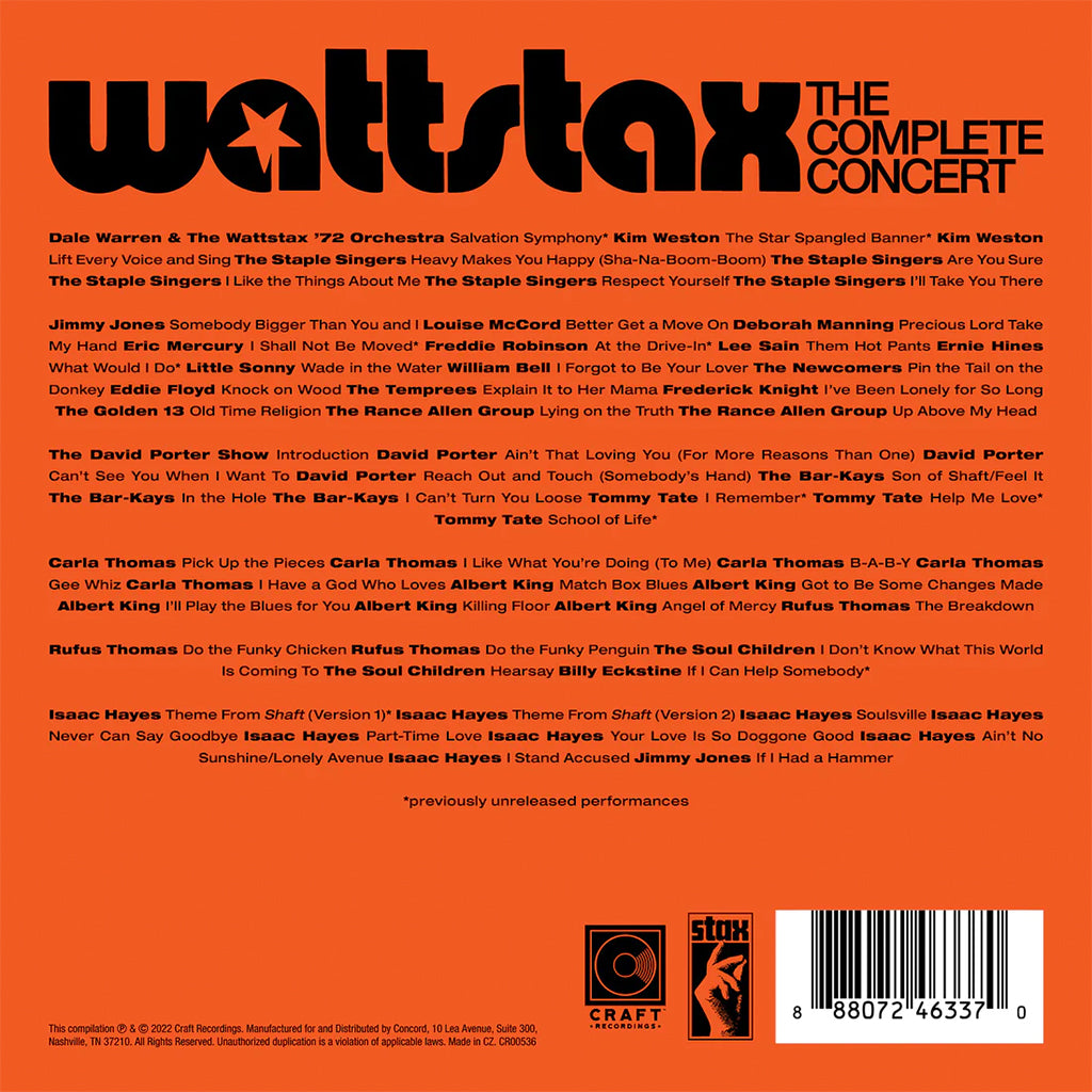 VARIOUS - Wattstax: The Complete Concert - 6CD - Deluxe Box Set [FEB 24]